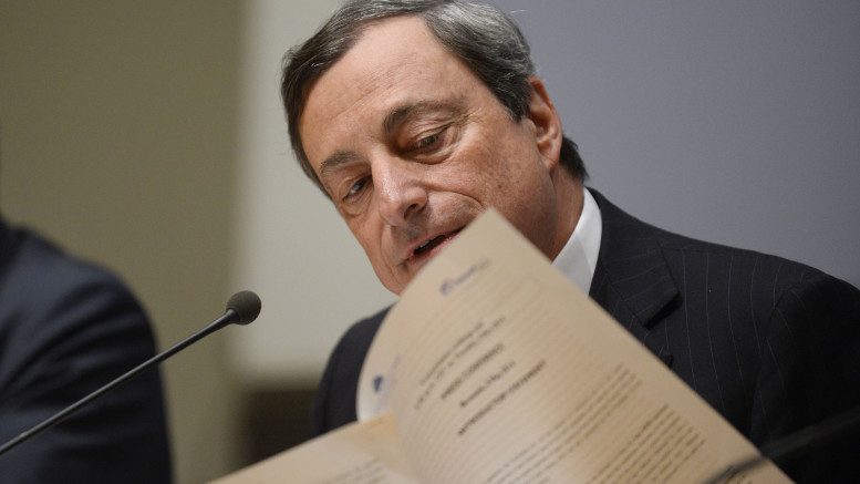 MARIO DRAGHI PARTECIPA A UNA CONFERENZA STAMPA DOPO LA RIUNIONE DEL BOARD DELLA BCE